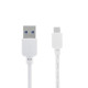 Кабель Luazon, microUSB - USB, 1 А, 1.5 м, утолщённый, белый