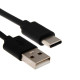 Кабель Windigo, Type-C - USB, 2 А, зарядка + передача данных, TPE оплетка, 1 м, чёрный