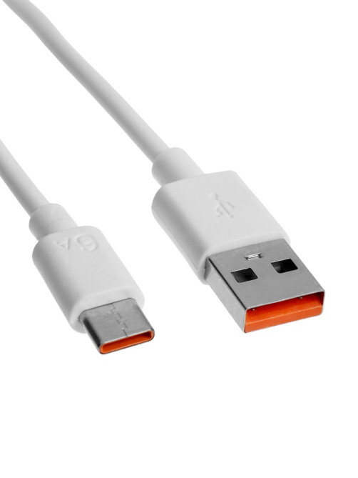 Кабель LuazON, Type-C - USB, 1 А, 2 м, белый