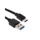 Кабель Luazon, Type-C - USB, 1 А, 1 м, чёрный