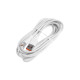 Кабель LuazON, Type-C - USB, 1 А, 3 м, белый