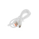 Кабель Luazon, Type-C - USB, 2 А, 1 м, белый