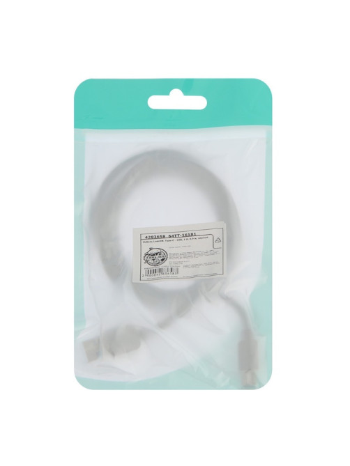 Кабель Luazon, Type-C - USB, 1 А, 1 м, чёрный
