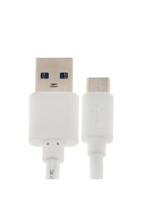 Кабель LuazON, Type-C - USB, 1 А, 3 м, белый
