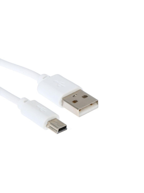 Кабель Luazon, miniUSB - USB, 1 А, 1.5 м, белый