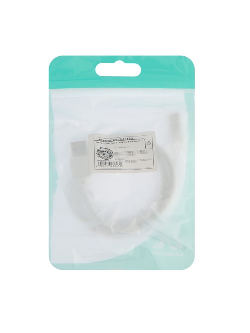 Кабель Luazon, Type-C - USB, 1 А, 1 м, белый