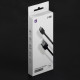 Кабель Windigo, Type-C - USB, 2 А, зарядка + передача данных, TPE оплетка, 1 м, чёрный