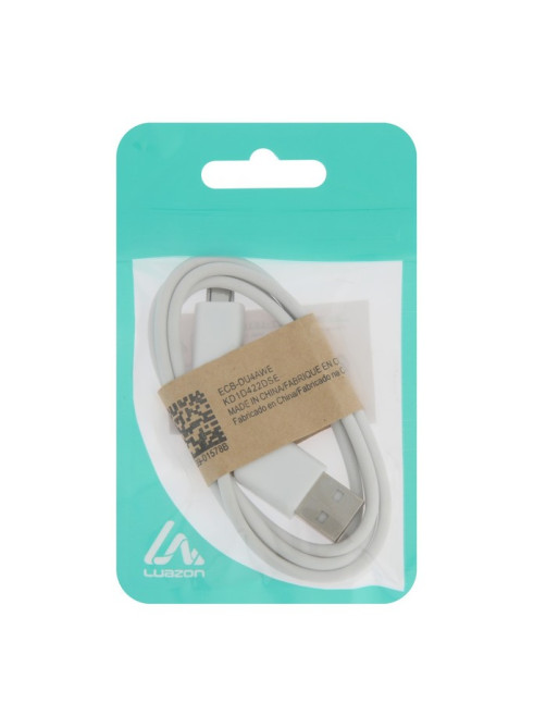 Кабель Luazon, microUSB - USB, 1 А, 1 м, белый
