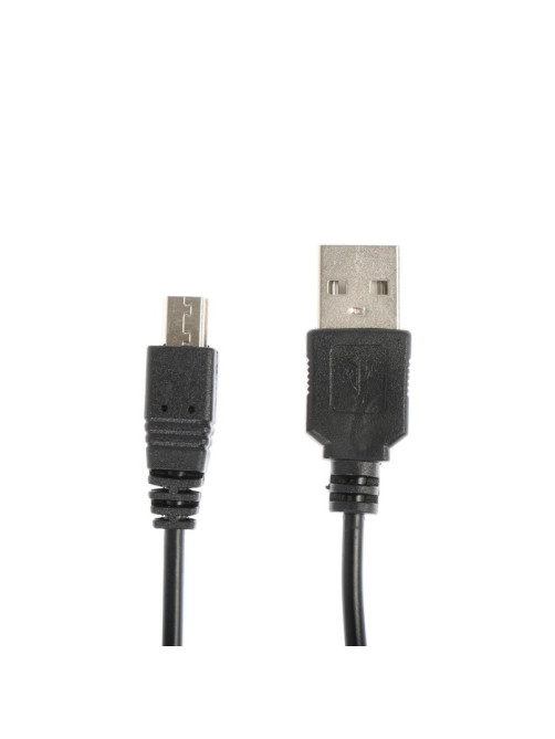 Кабель Luazon, miniUSB - USB, 1 А, 0.5 м, только для зарядки, чёрный