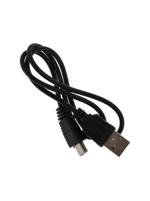 Кабель Luazon, miniUSB - USB, 1 А, 0.5 м, только для зарядки, чёрный