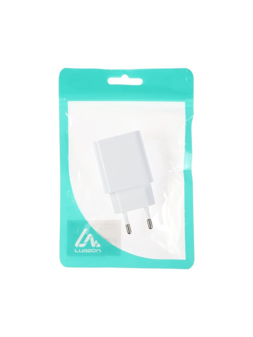Сетевое зарядное устройство Luazon LZZ-22, USB, Type-C, 2 А, белое