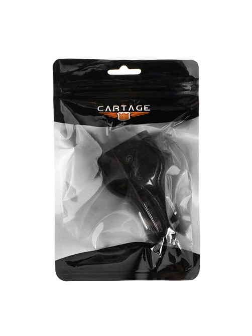 Зарядное устройство в автомобиль Cartage, 12-24 В, 2 USB, Type-c 3.5 А, чёрное