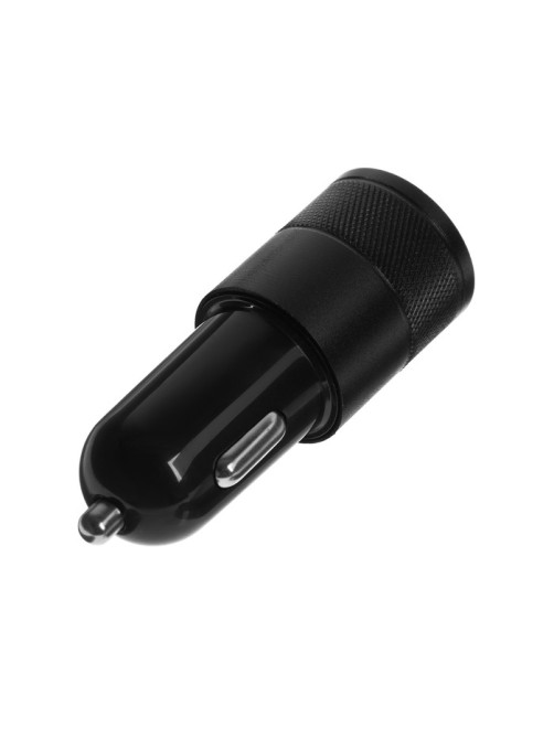 Зарядное устройство в прикуриватель Cartage, 12-24 в, USB, Type-c 3.1 А, чёрное