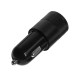 Зарядное устройство в прикуриватель Cartage, 12-24 в, USB, Type-c 3.1 А, чёрное