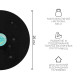 Диск здоровья ONLYTOP, с магнитными вставками, d=25 см, МИКС