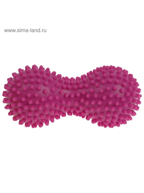 Мяч массажный ONLYTOP, двойной, МИКС