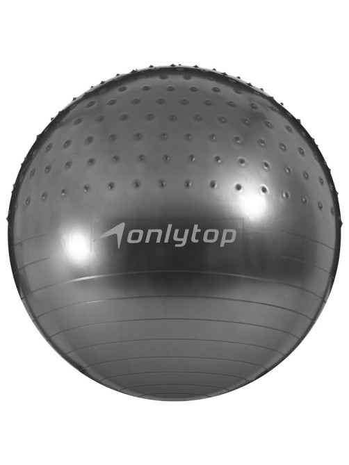 Фитбол ONLYTOP d=65 см, 1000 г, полумассажный, МИКС
