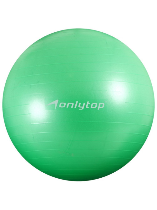 Фитбол ONLYTOP, d=85 см, 1400 г, антивзрыв, зелёный