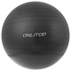 Фитбол ONLYTOP, d=85 см, 1400 г, антивзрыв, чёрный