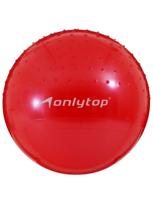 Фитбол ONLYTOP d=65 см, 1000 г, полумассажный, МИКС