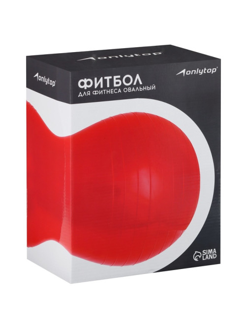Фитбол «Гантель» ONLYTOP, 75×38×38 см, 900 г, МИКС