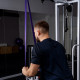 Эспандер ленточный многофункциональный ONLYTOP, 208×3.2×0.5 см, 15-40 кг, фиолетовая