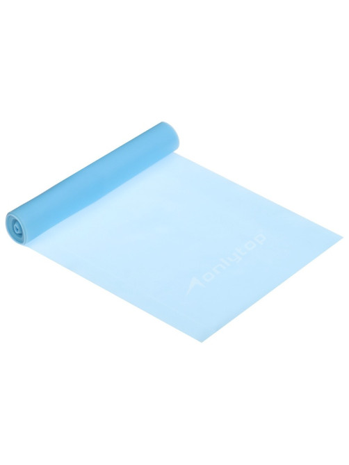 Эспандер ленточный для фитнеса ONLYTOP, 150×15×0.035 см, 5 кг, в тубе, МИКС