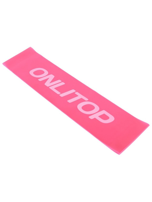 Фитнес-резинка ONLYTOP, 30.5×7.6×0.05 см, нагрузка 4 кг, цвет фуксия