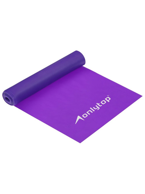 Эспандер ленточный для фитнеса ONLYTOP, 150×15×0.035 см, 5 кг, в тубе, МИКС