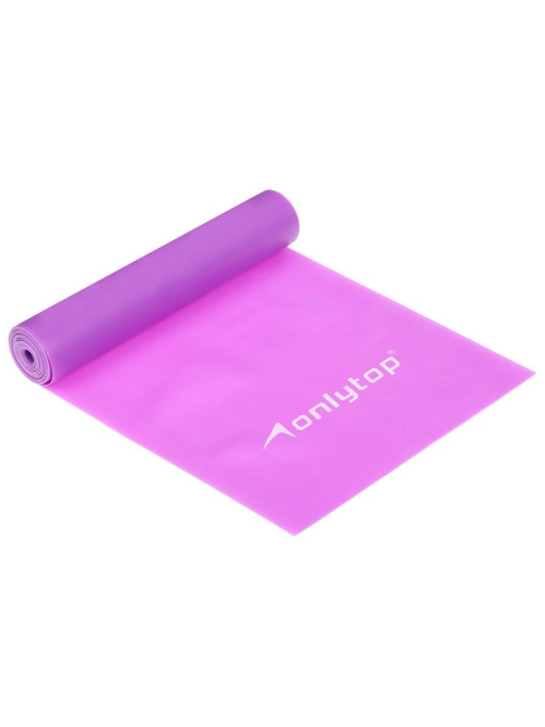 Эспандер ленточный для фитнеса ONLYTOP, 150×15×0.04 см, 10 кг, МИКС