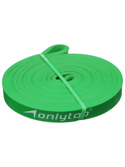 Эспандер ленточный многофункциональный ONLYTOP, 208×1.3×0.5 см, 2-15 кг, зелёный