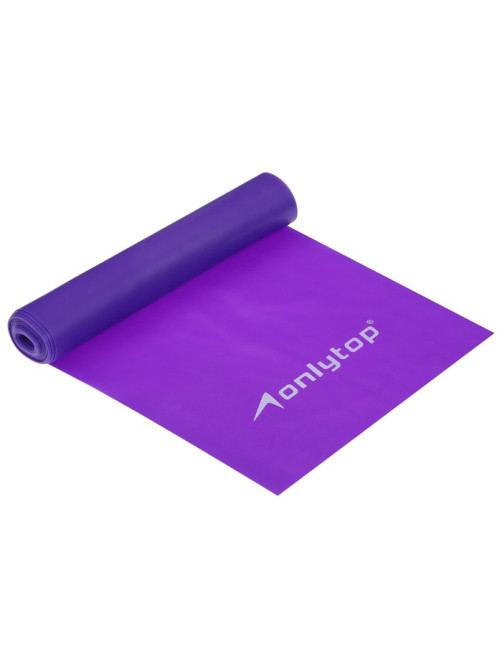 Эспандер ленточный для фитнеса ONLYTOP, 150×15×0.04 см, 10 кг, МИКС