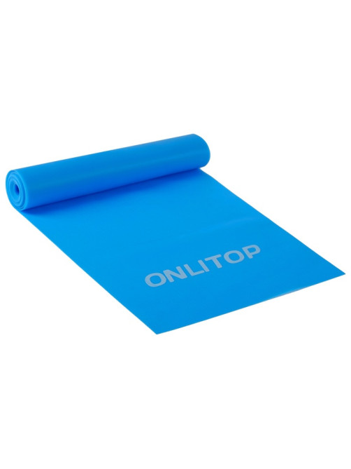 Эспандер ленточный для фитнеса ONLYTOP, 150×15×0.04 см, 10 кг, МИКС