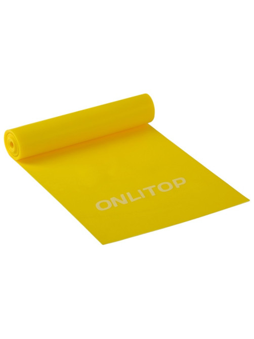 Эспандер ленточный для фитнеса ONLYTOP, 150×15×0.04 см, 10 кг, МИКС