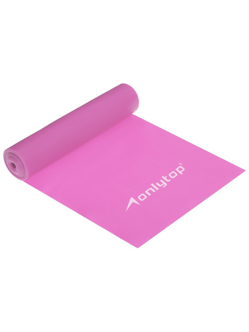 Эспандер ленточный для фитнеса ONLYTOP, 150×15×0.05 см, 20 кг, МИКС