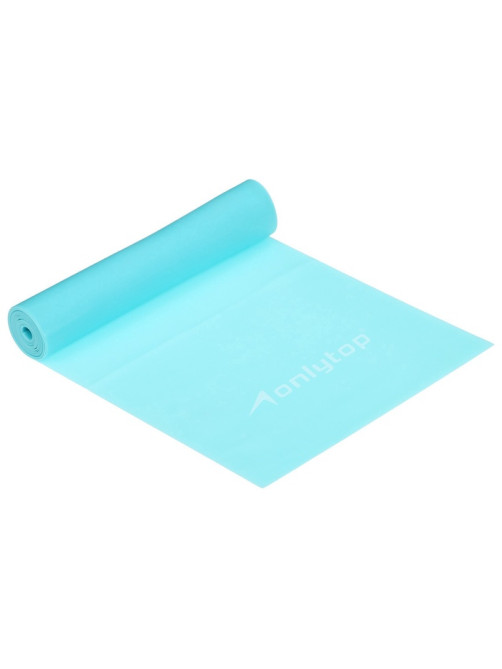 Эспандер ленточный для фитнеса ONLYTOP, 150×15×0.04 см, 10 кг, МИКС