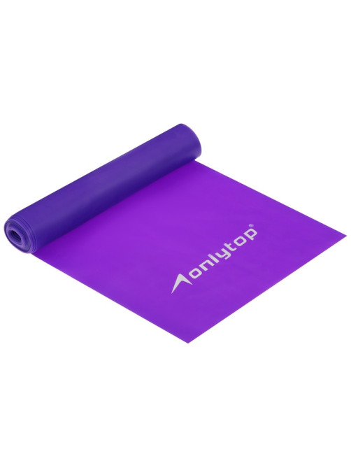 Эспандер ленточный для фитнеса ONLYTOP, 150×15×0.04 см, 10 кг, МИКС