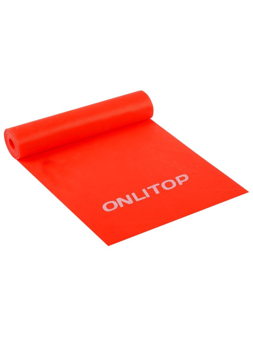Эспандер ленточный для фитнеса ONLYTOP, 150×15×0.04 см, 10 кг, МИКС