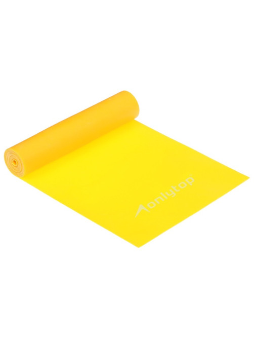 Эспандер ленточный для фитнеса ONLYTOP, 150×15×0.035 см, 5 кг, в тубе, МИКС