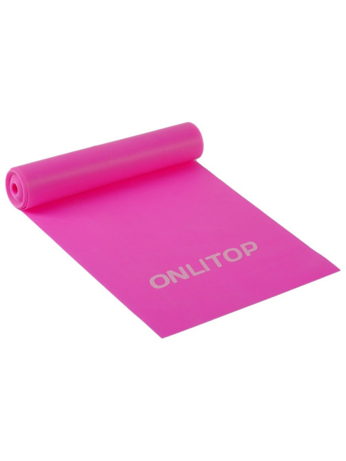 Эспандер ленточный для фитнеса ONLYTOP, 150×15×0.04 см, 10 кг, МИКС