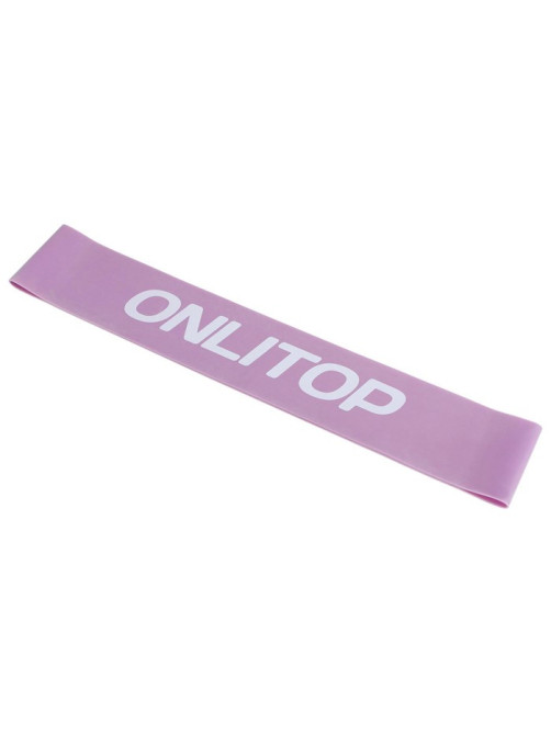 Фитнес-резинка ONLYTOP, 30×5×0.11 см, нагрузка 10 кг, МИКС