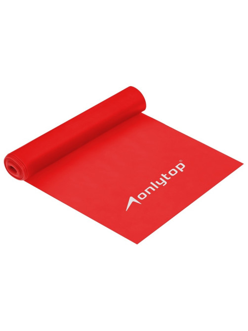 Эспандер ленточный для фитнеса ONLYTOP, 150×15×0.035 см, 5 кг, в тубе, МИКС