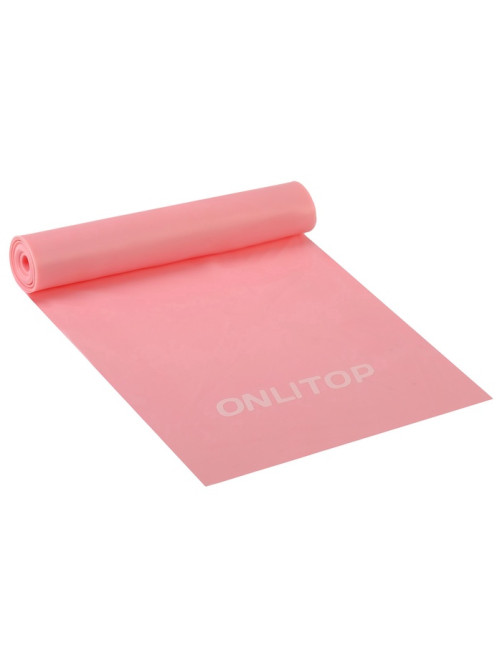 Эспандер ленточный для фитнеса ONLYTOP, 150×15×0.04 см, 10 кг, МИКС