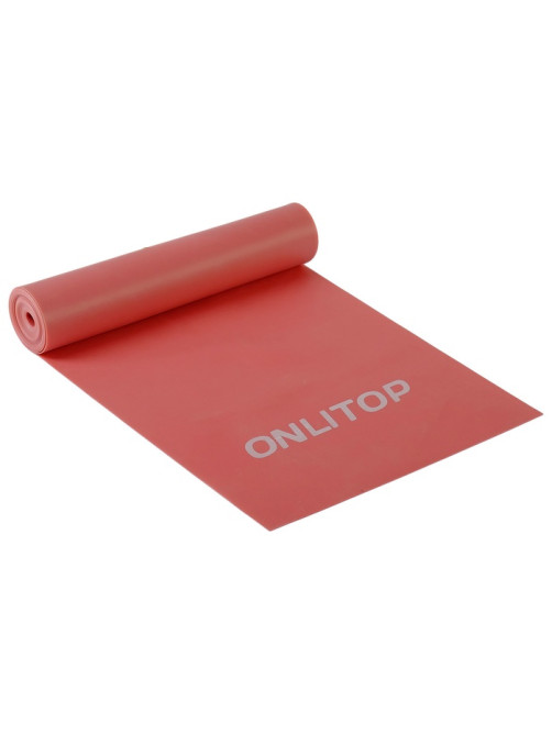Эспандер ленточный для фитнеса ONLYTOP, 150×15×0.04 см, 10 кг, МИКС