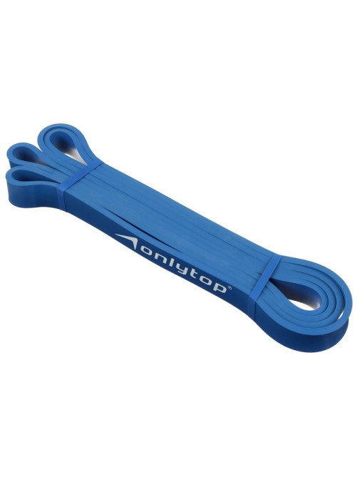 Эспандер ленточный многофункциональный ONLYTOP, 208×2.2×0.5 см, 5-22 кг, синий