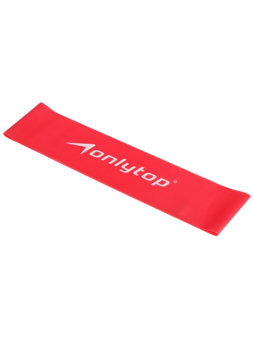 Фитнес-резинка ONLYTOP, 30.5×7.6×0.05 см, нагрузка 4 кг, цвет фуксия