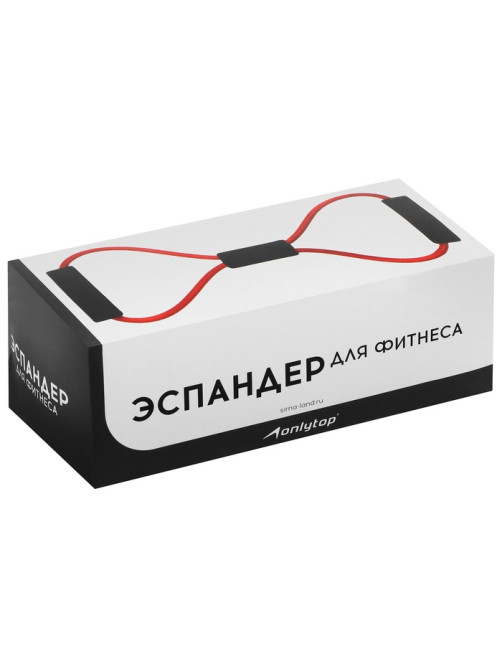 Эспандер ONLYTOP «Восьмёрка», чёрный