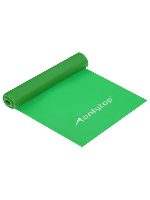 Эспандер ленточный для фитнеса ONLYTOP, 150×15×0.05 см, 20 кг, МИКС