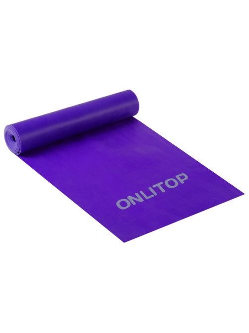 Эспандер ленточный для фитнеса ONLYTOP, 150×15×0.04 см, 10 кг, МИКС