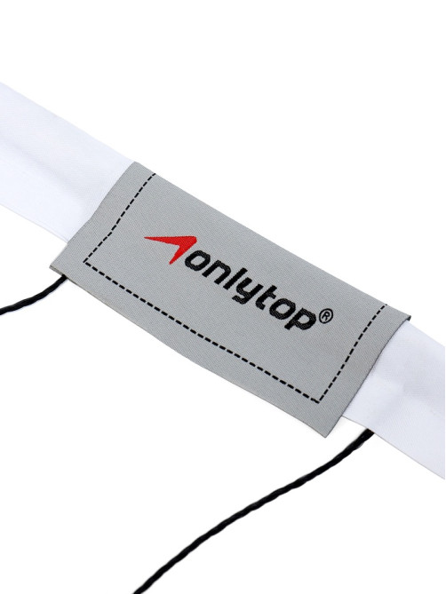 Сетка волейбольная ONLYTOP с тросом, ячейка 10×10, нить 1.8 мм, кант сверху